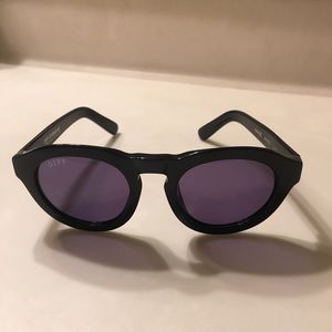 Diff Sunglasses: Dime Black & Purple Polarized